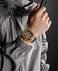 Naviforce 7105 Casual New Chronograph Mul-tifunction Watches Sports Silicone Man Transparent Case Wristwatch Relogio Masculino