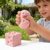 Classroom Sensory Toy Cheese Squeeze Slow Rising Stress Relief Soft Rebound Foam Texture Cube Fidget for Office Home Use