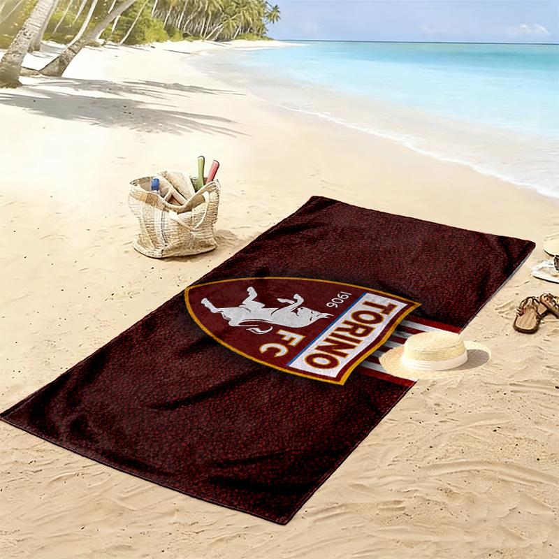 Torino FC Print Beach Towel, Large Soft Quick Dry Towel for Beach Camping Swimming