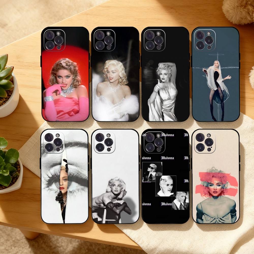 Singer M-Madonna Phone Case For iPhone17,16,15,14,13,12,Plus,Pro Max, 5G Others Soft Black Cover
