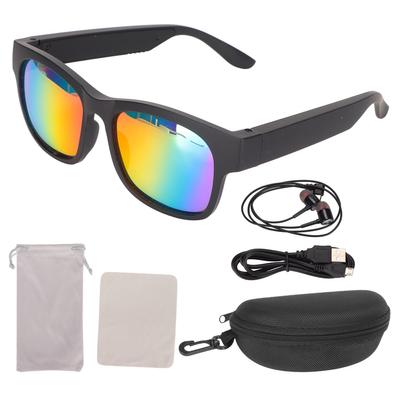 Smart Glasses Stereo Noise Cancelling Wireless Bluetooth Sunglasses with Headphone for Cycling