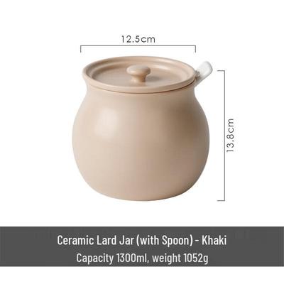 Wielofunkcyjny ceramiczny słoik do przechowywania z pokrywką