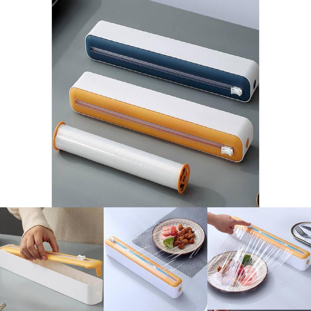Multi-functional Plastic Wrap Cutter Home Use No-tear Refrigerator Hanging Kitchen Wrap Food Grade