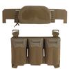 Tactical 2Nd Layer Admin Pouch with Multi-caliber Triple Mag Pouch for M4 5.56 PCC 9mm Pouches Aifsoft Plate Carrier Front Bag