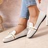Damen flache Schuhe 2026 Neue gestrickte atmungsaktive Schuhe Damen große Größen Leichte Loafer rutschfest Casual