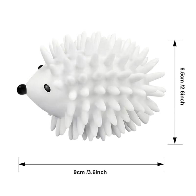Adaptable Household Silicone Hedgehog Laundry Balls, Wash Machine Stain Remover and Anti-Tangling Agent