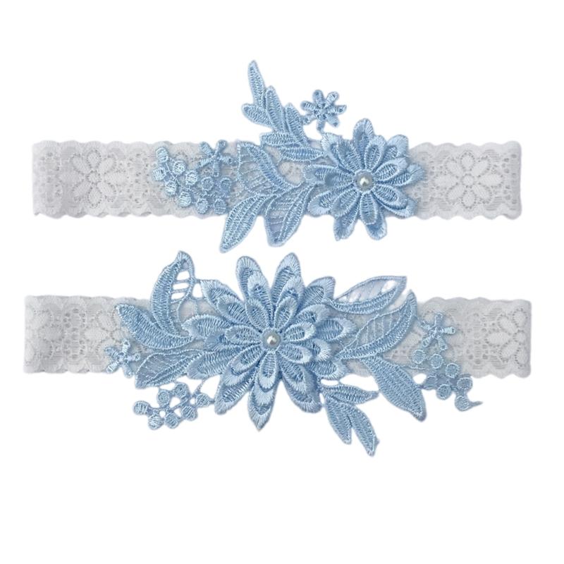 Breathable Comfortable Lace Bridal Garter Set For Day Wear In Weddings Celebrations