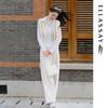 ELLASSAY Women's High-Waisted Straight-Leg Trousers