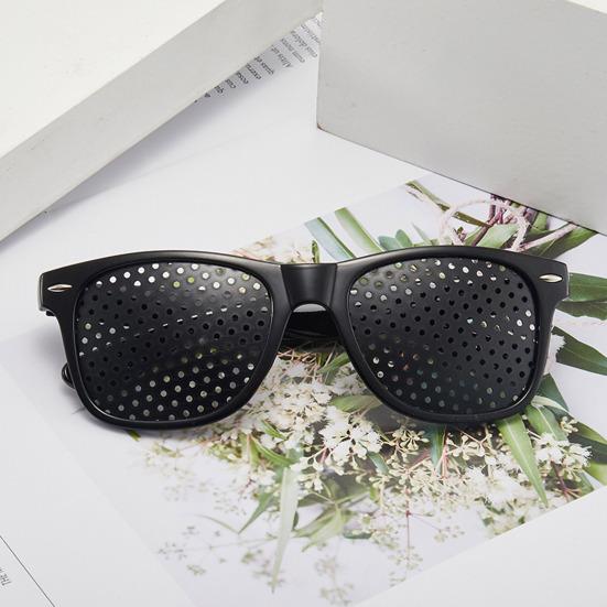 Correction Glasses Pinhole Design Unisex Correction Glasses for Vision Improvement Lightweight Comfort Frame Glasses for All-Day Wear