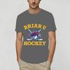 Casual Briar U Hockey Off Campus TShirt for Unisex Crew Neck 100 Cotton T Shirts Short Sleeve Tees Gift Idea Clothing