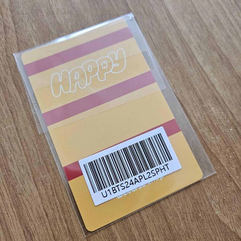 [USED] 1 Type Jin Happy Showcase Live Weverse Bonus Unreleased Trading Card