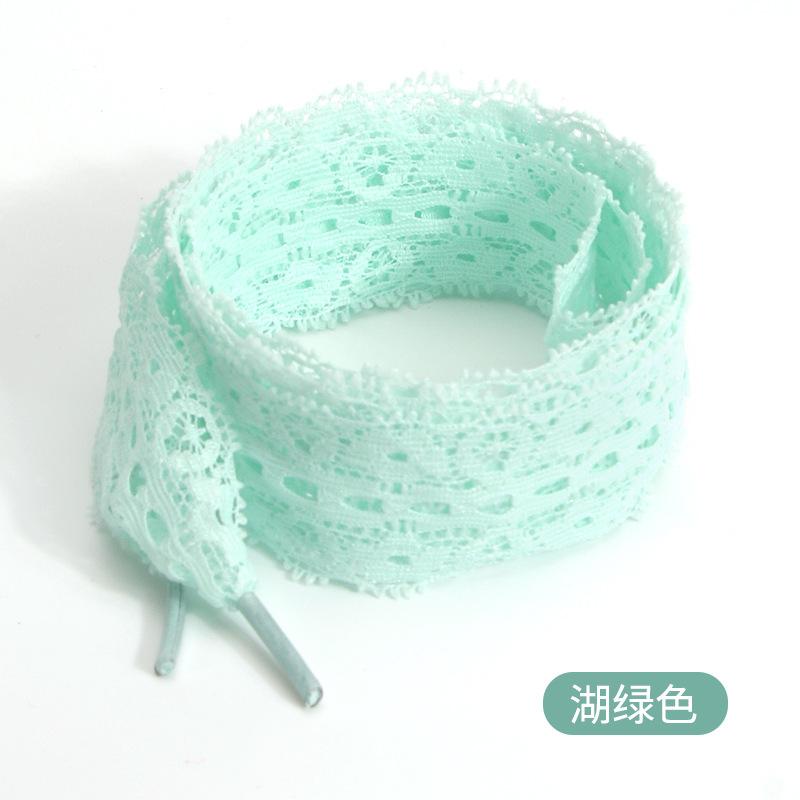 Elastic Fancy Lace Flat Shoelace for Sneakers Shoelaces for Women Casual Shoes Black White Shoe Laces Accessorices