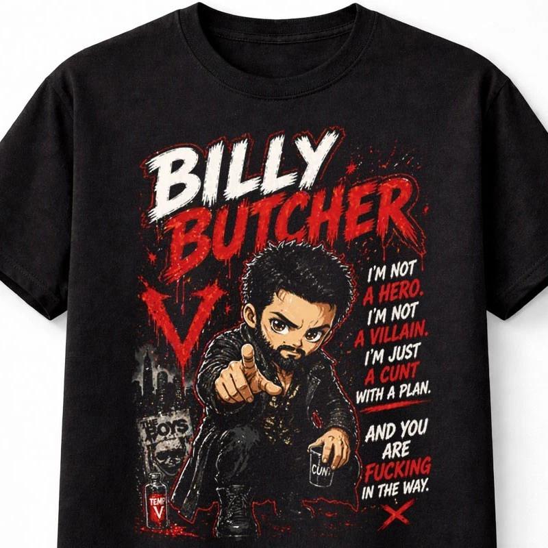 Billy Butcher The Boys TV Series Graphic Anti Hero Unisex TShirt S