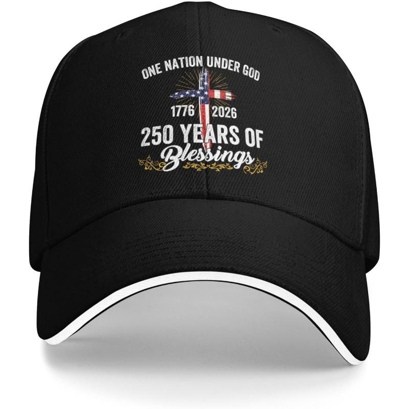 Years of Blessings Baseball Cap God Bless USA Patriotic Adult Unisex Casual Polyester Cap Adjustable