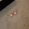 Retro Simple Earrings Female Niche Personality Versatile Irregular Lava Texture Exquisite Earrings Affordable Dainty Earrings Durable Alloy Daily Wear