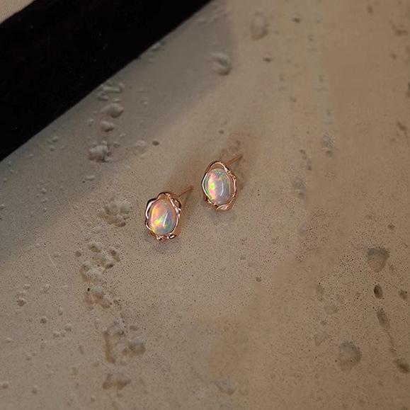 

Retro Simple Earrings Female Niche Personality Versatile Irregular Lava Texture Exquisite Earrings Affordable Dainty Earrings Durable Alloy Daily Wear