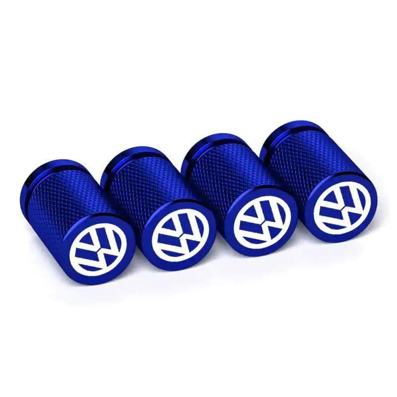 Pro VOLKSWAGEN VW 4KS Laserové Logo Slitina AutoKola Ventilek Čepičky pro Volkswagen Rline GTI Jetta Tiguan Scirocco Sagitar Touareg