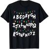2026 Summer New Hot Selling Fashion New TV Drama Peripheral Stranger Christmas Light T Shirt Christmas Light T Shirt