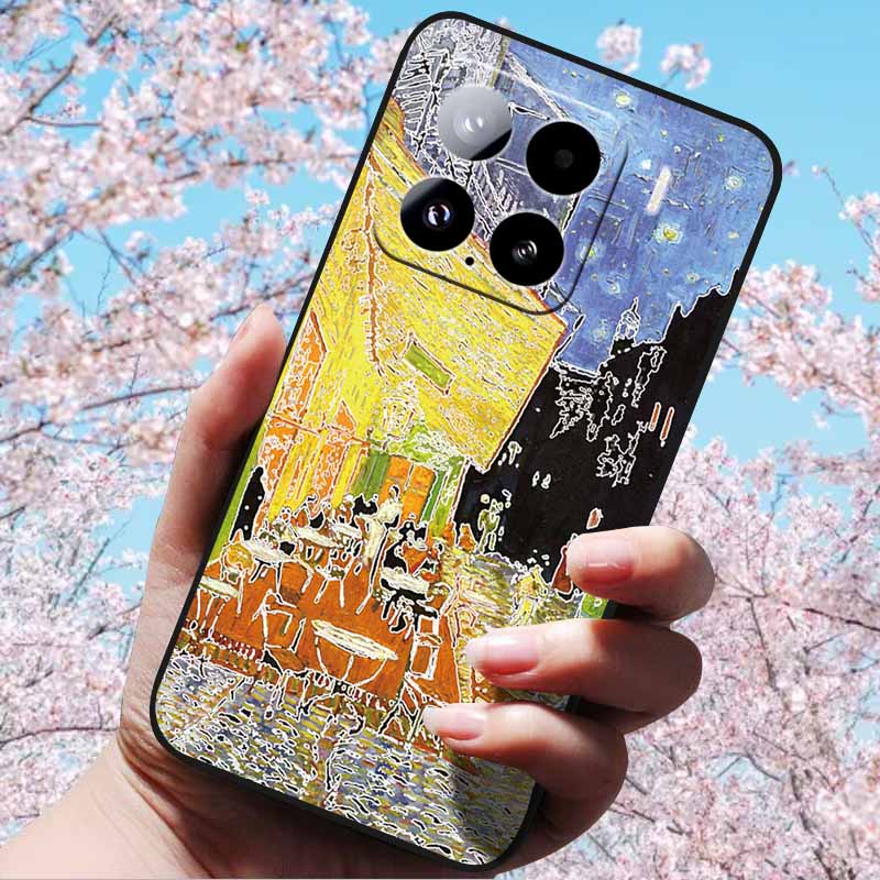 For Xiaomi 15 Pro 5G 6.73"Cases 3D Relief Soft Silicone Cover Retro Embossed for Xiaomi 15 5G Phone Mi 15pro 15 3D Soft TPU Case