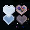 For Fun DIY Pixel Heart Shape Storage Box Silicone Molds Drop Glue UV Epoxy Resin Mold Jewelry Box Handmade Making Tools