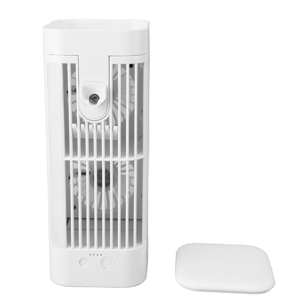 Acondicionador de Aire de Escritorio 5W 5V Motor Sin Escobillas Bajo Nivel de Ruido Ventilador Enfriador de Aire con Llenado Superior 120mL de Agua