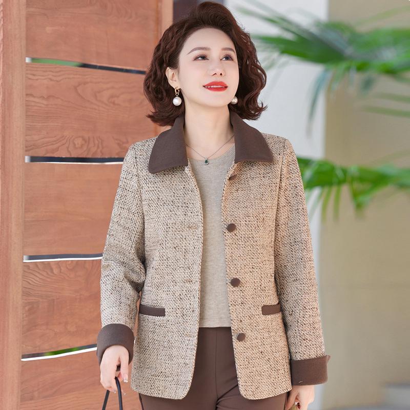 Spring 2025 Elegant Loose Jacket for Middle-Aged Women