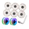 Quads Skate Replacement Wheels with Bearings, Roller Skate Wheels Wear Resistant Wheels for Double Row Skate Skateboard