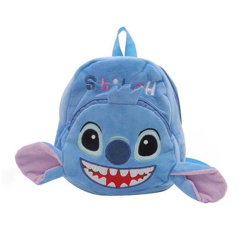 Cute Stitch Plush Backpack for Kids - Children's Storage Bag & Toy Carrier