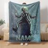 Warner (17) Customize Text Blanket Cozy Personalized Blanket Soft Warm Cozy Versatile for Living Room Office Couch Seaside Ideal for All Seasons