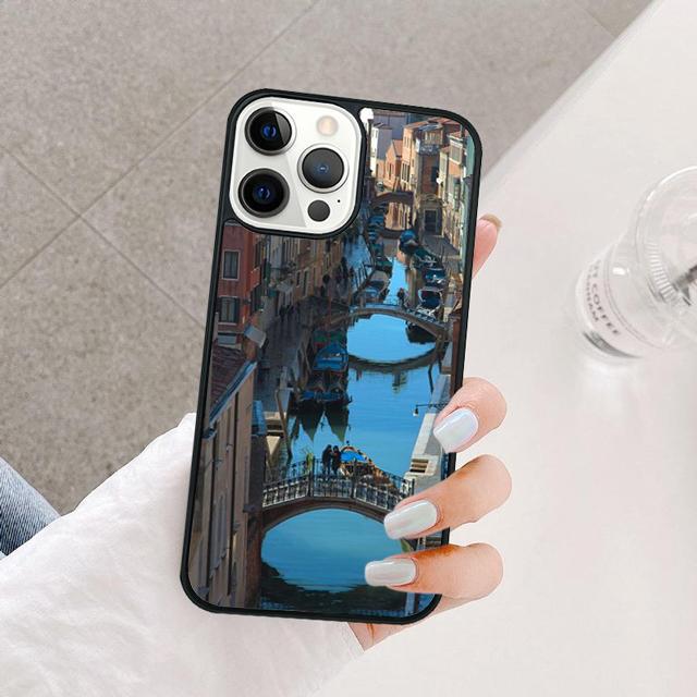 Water City Venice Italy Sunset Phone Case Cover For iPhone 17 Air 15 16 14 13 12 Pro Max 11 Pro Max Plus Coque