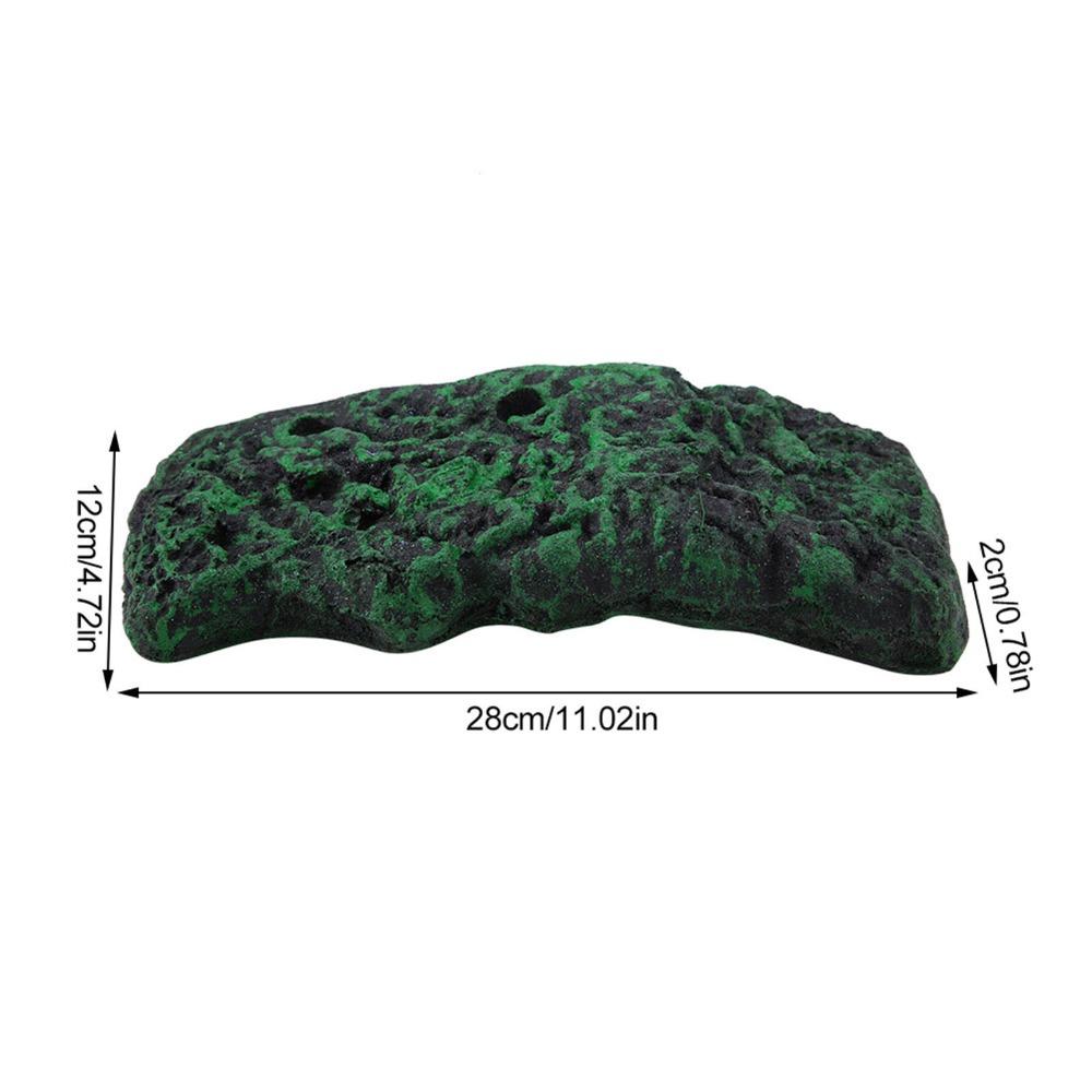 Ornament Suction Cup Turtle Basking Island Safe Resin Water Turtle Island Floating Green Turtle Semi Aquatic Island Aquarium