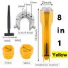 8 In 1 Flume Wrench Anti-slip Kitchen Sink Repair Tools Bathroom Faucet Assembly Key Plumbing Installation Wrench