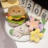 Jelly Fun Handheld Bouquet Doll Burger Plush Toy - Valentine's Gift for Girls