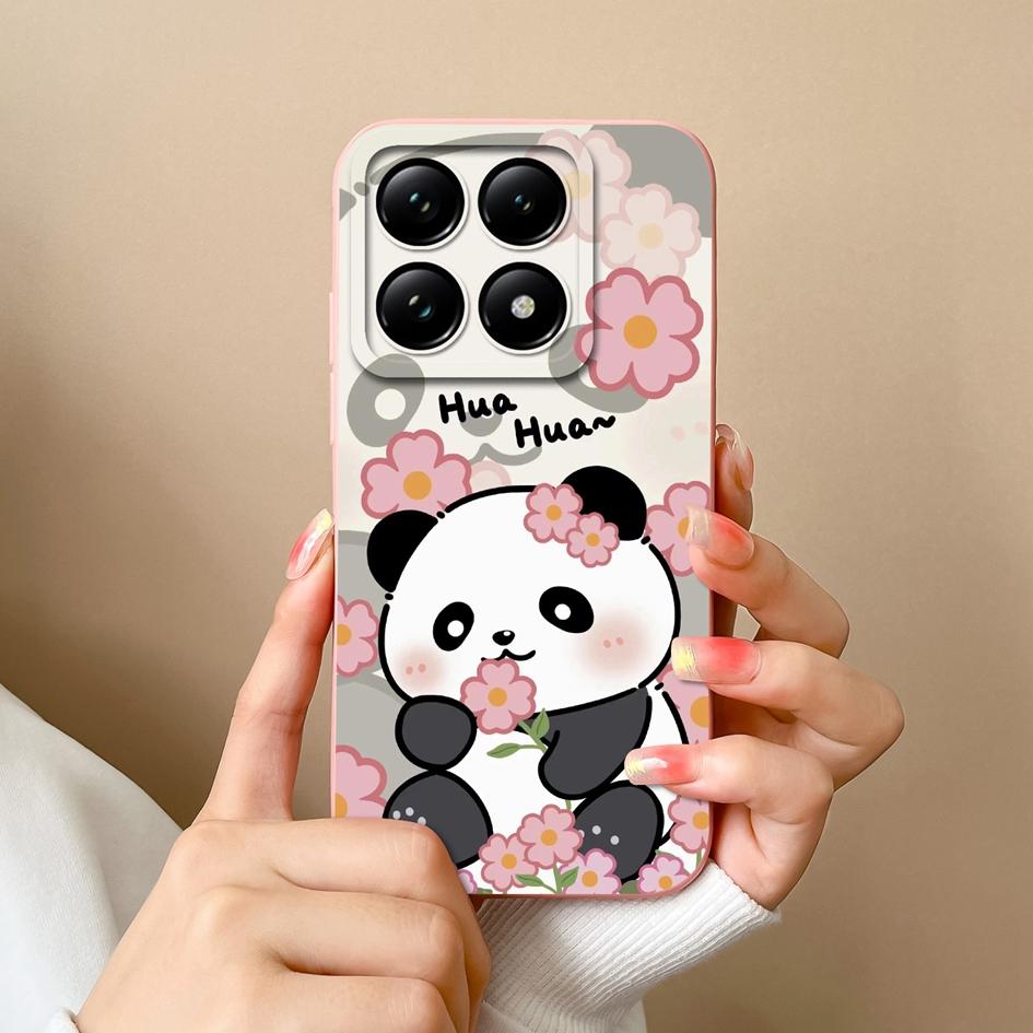 Weiche neue Hüllen für Xiaomi 14T 15 Pro Capa Hübsche Wolkenblumen Stilvoller Schutz aus flüssigem Silikon Langlebiger Anti-Tropfen für Xiaomi Shell Back Covers