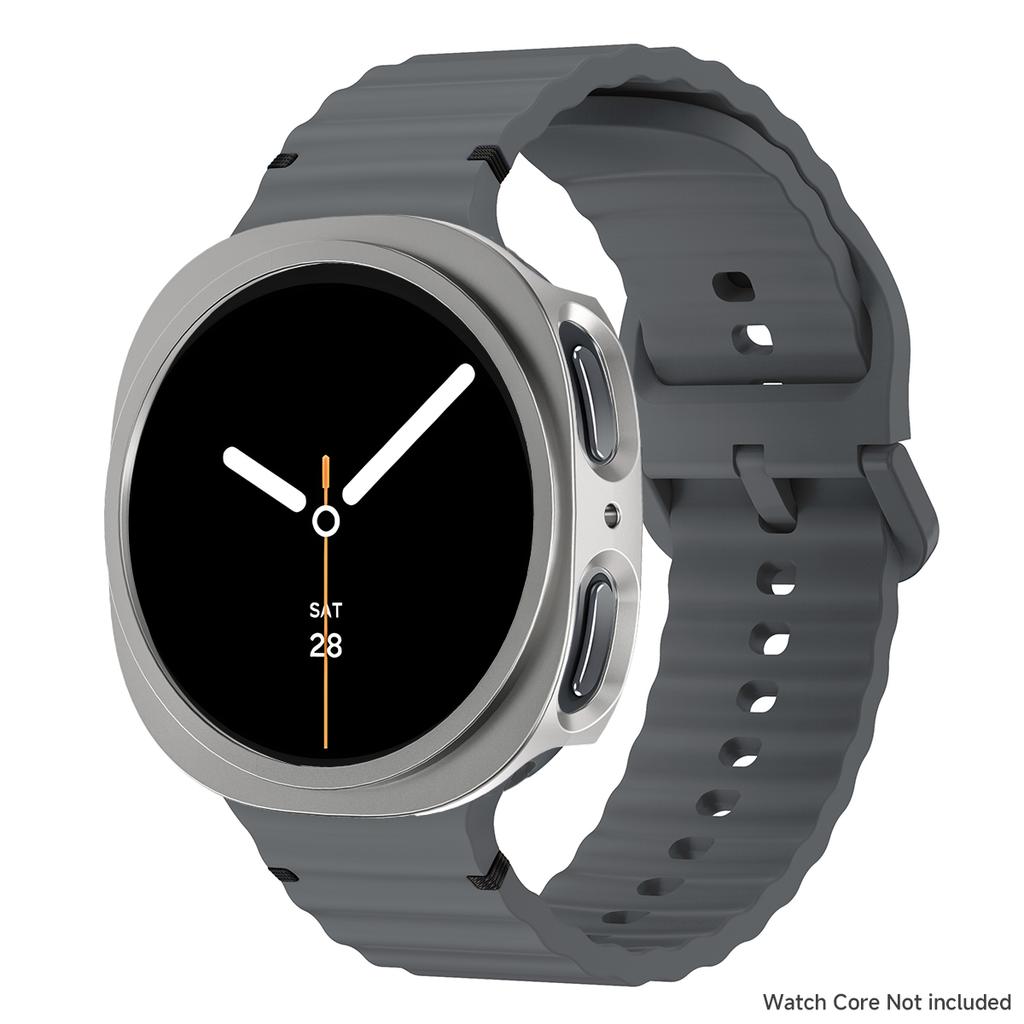 NEW PC Case+Silicone Band for Samsung Galaxy Watch 8 40mm 44mm Bracelet Hollowed Protector Cover For Galaxy Watch 8 Accessories