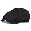 Retro Spring and Autumn Casual Trendy British Octagonal Hat Men's Cap Beret Men's Trend Female Newsboy Hat