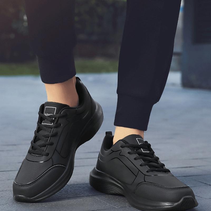 Casual Running Shoes Low-top Leather Large Size Sports Shoes Hiking Jogging Shoes