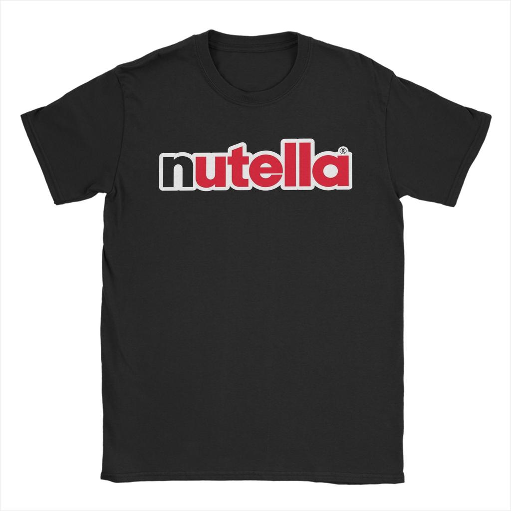 Nutella Logo TShirt Beach Cotton TShirts For Unisex Fashion Pattern Tshirt Short Sleeve Streetwear Tees