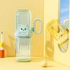 Creative Cartoon Toothbrush Storage Box 2 In 1 Portable Mouthwash Cup Cleaning Supplies Wash Cup Bathroom