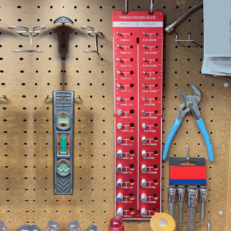 28 Gewindeprüfer für Muttern und Bolzen Gewindegrößenprüfer Metrische Größe Bolzengröße und Gewindelehre Gewindemesswerkzeuge
