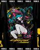 2026 Cyberpunk Edgerunners Rebecca Anime Graphic Black T-Shirt Unisex Oversized Y2K Streetwear Soft Cotton Tee For Fans