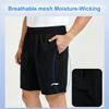 Li-Ning Fashion Sports Quick-Dry Five-Point Shorts Unisex Shorts Black AKSW621-1