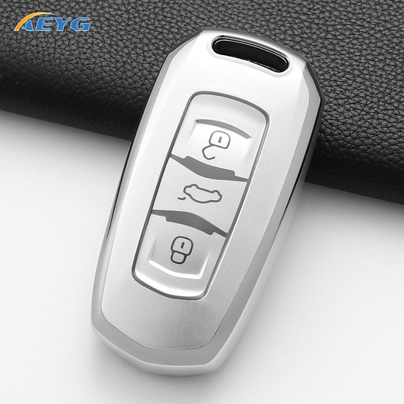 Car Smart Key Cover Case Shell Fob For Geely Atlas Boyue Nl3 Ex7 Suv Gt Gc9 Emgrand X7 Borui Auto Holder Accessories