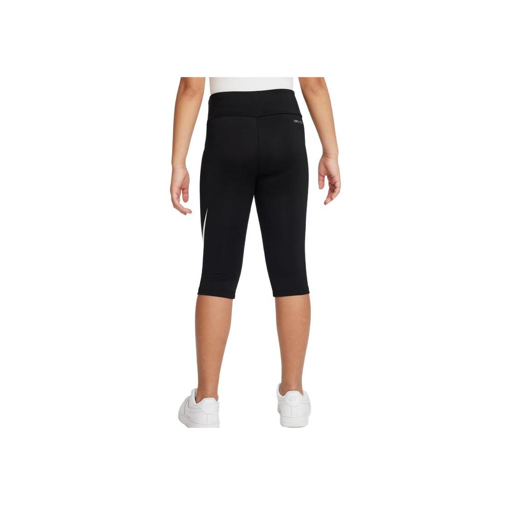 Nike Kids  Knitted Sports Pants Large Logo Print Slim Fit Mid-Length Casual Kids pants Black FQ0604