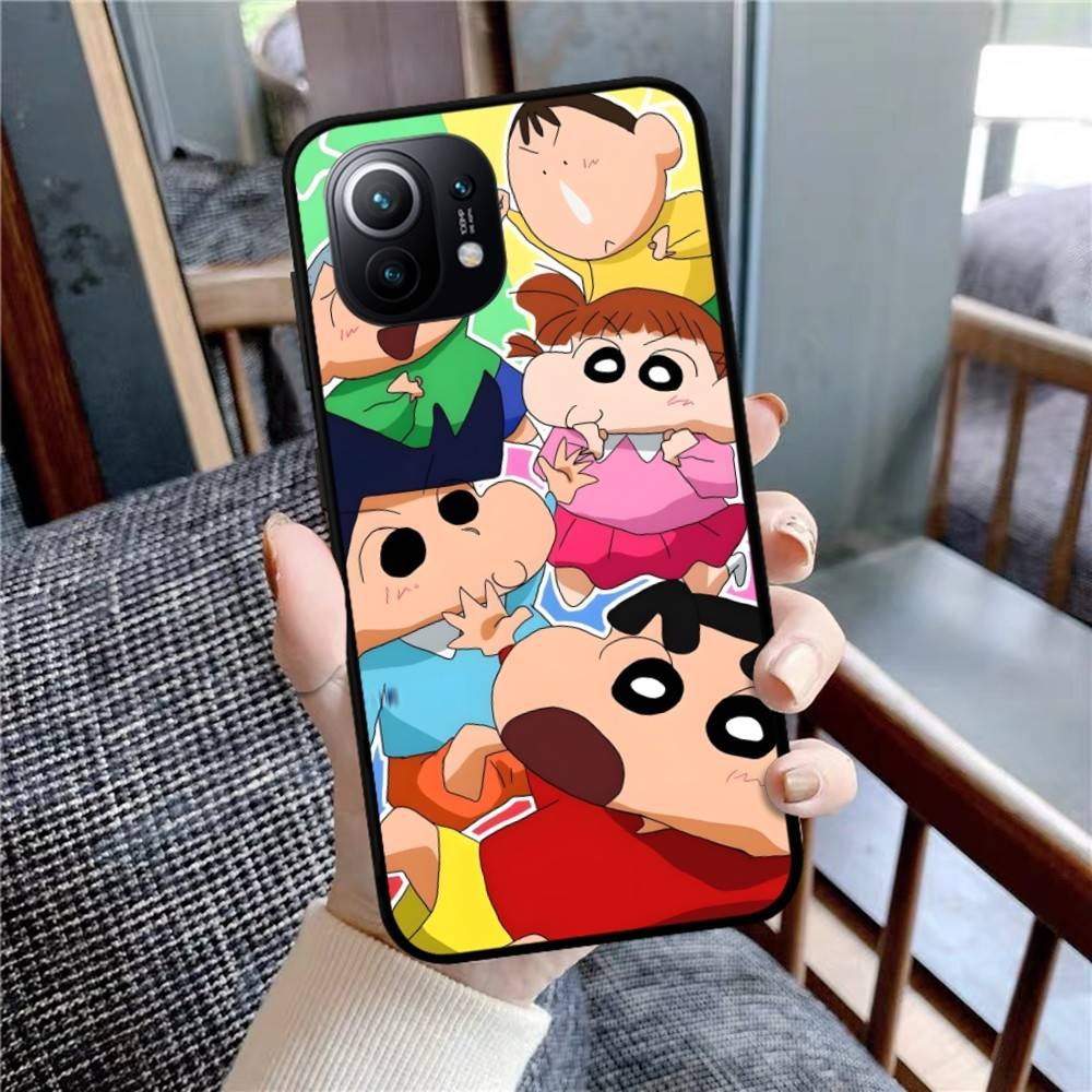 Crayons Shin-chan Phone Case For Xiaomi Mi 5X 8 9 10 11 12 lite pro 10T PocoX3pro PocoM3 Note 10 pro lite