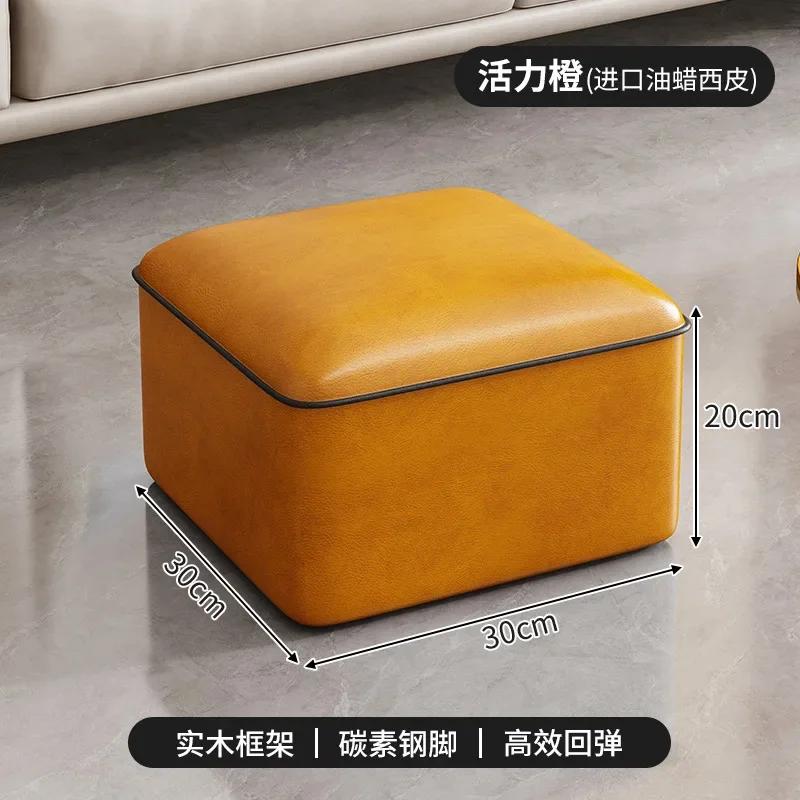 Household Small Stool Sofa Low Stool Living Room Shoe Changing Stool Bedroom Long Bench Multiple Color Room Sofa Bench Furniture
