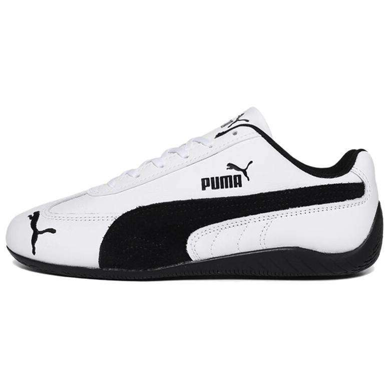 Puma Speedcat Leather White Black Suede Stripe Unisex Sneakers 403175-01 37