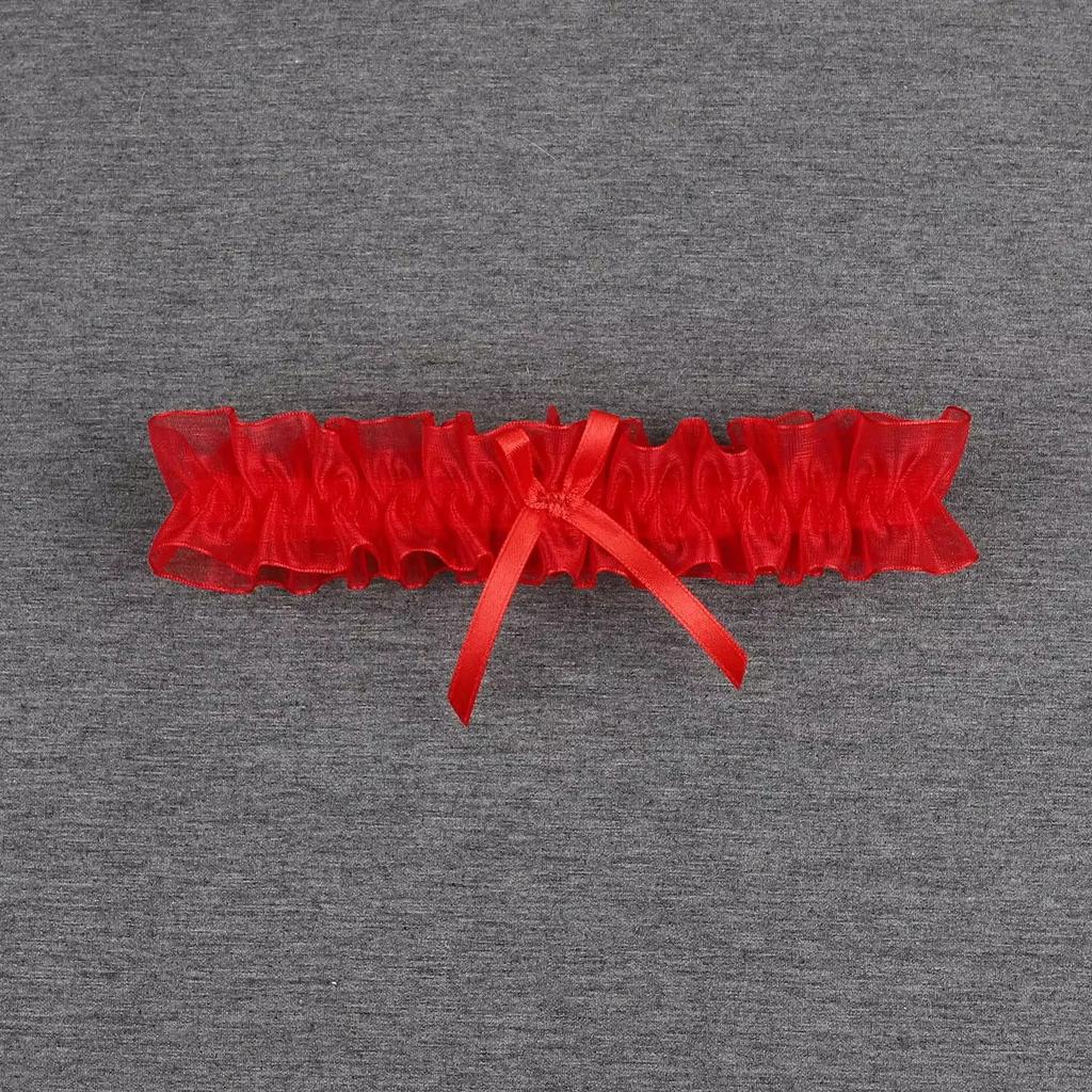 Women Sexy Bow Lace Leg Ring Lingerie Floral Garters Belt Bowknot Loop Wedding Bridal Cosplay Lolita Girl Stocking Suspender