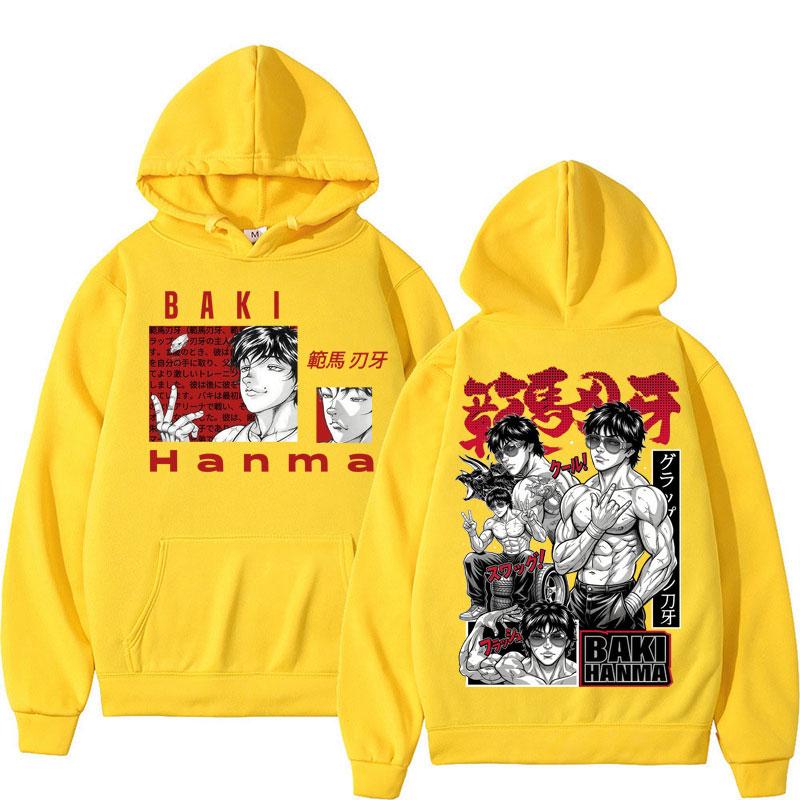 Anime Baki Haman Harajuku Manga Hoodie Y2k Fashion Men Women Gothic Fleece Tracksuit Popular Sweatshirt Streetwear Gifts