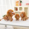Plush Lion Sitting Toy Animal Stuffed Doll Home Bedroom Decoration Prop Gift